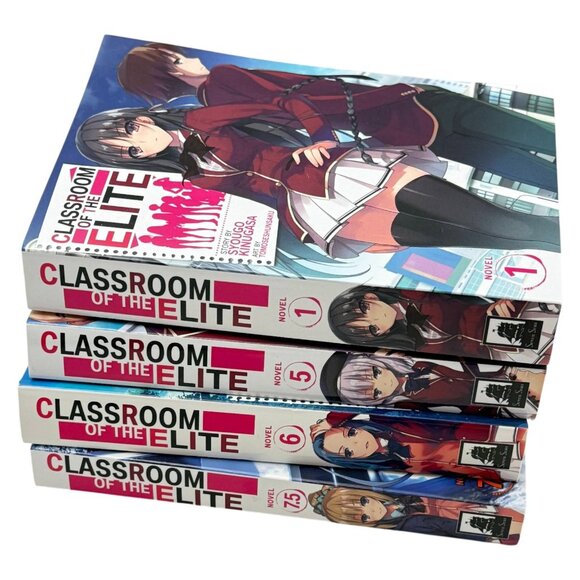 Classroom of the Elite Manga Light Novels Lot 4 1, 5, 6 & 7.5 PB Syougo Kinugasa - Picture 3 of 11